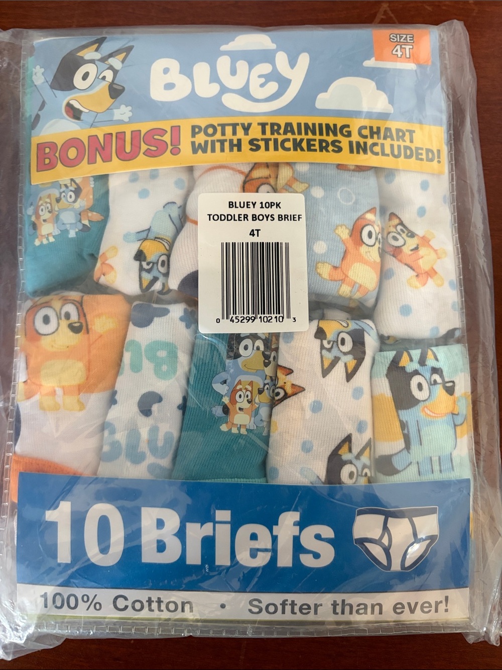 Bluey Toddler Boys 10-Pack Briefs  - 4T